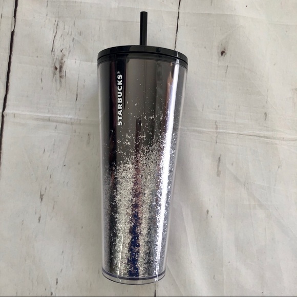 Starbucks Other - Starbucks Holiday 2019 Black Silver Glitter Cup